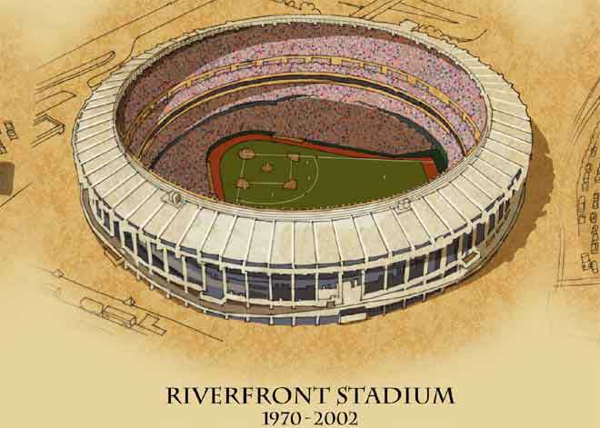 Riverfront Stadium Chair–Stand Brackets