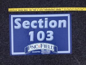 Lower Bowl Section Sign from PNC Field (Scranton/Wilkes Barre Yankees)
