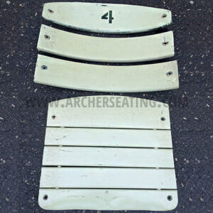 Stadium seat boards for American Seating Wrigley Tiger