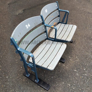 Special Antique Double with Wooden Feet Stadium Seat