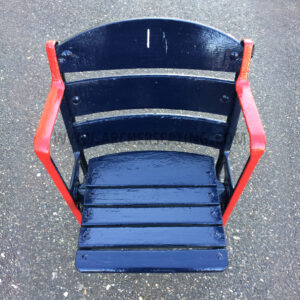 Restored #1 Fenway Park Wooden Seat with Exact Paint