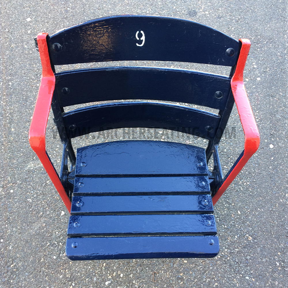Restored #9 Ted Williams Fenway Park Wooden Seat - Archer Seating