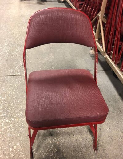 Clarin Model 4400 Red Folding Chairs